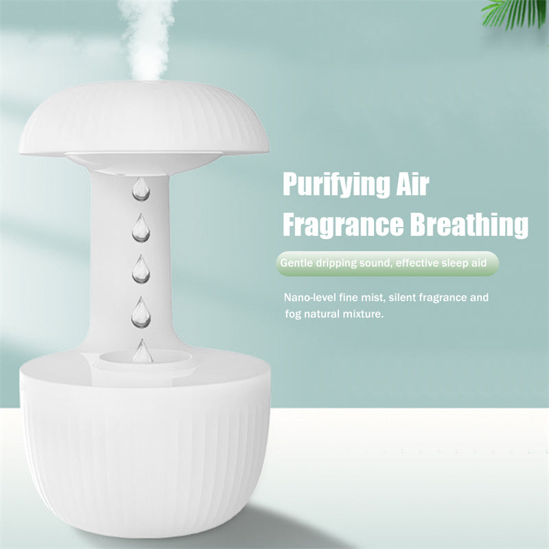 Drift water drop humidifier for purifying air
