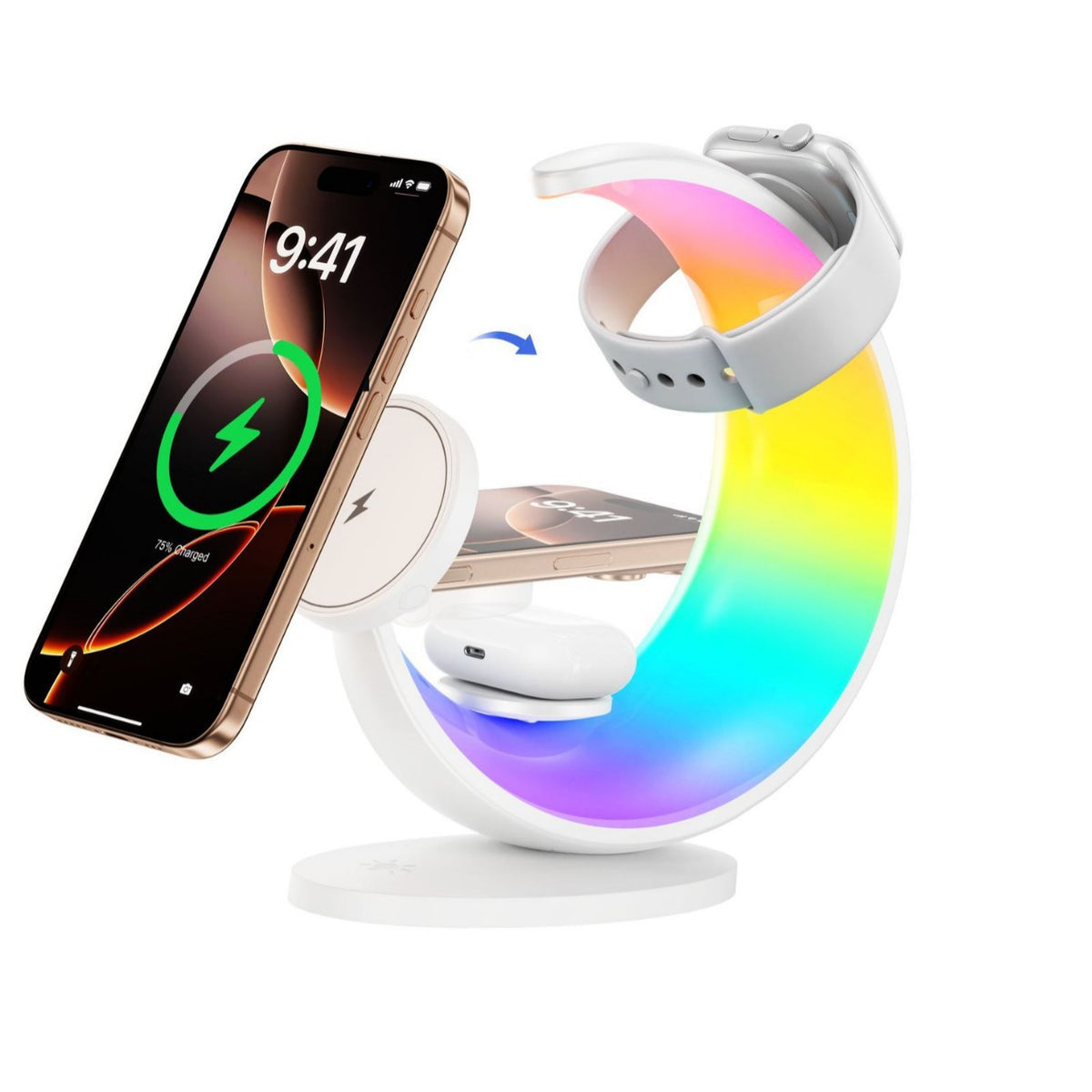 Luna Dock moon lamp wireless charging station, photo 6